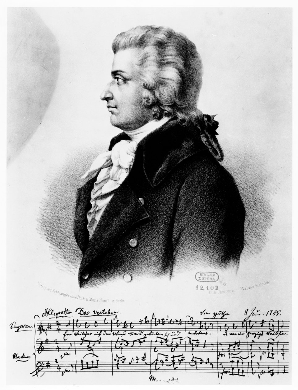 Wolfgang Amadeusz Mozart 1756-1791, c1790 autorstwa Unbekannt