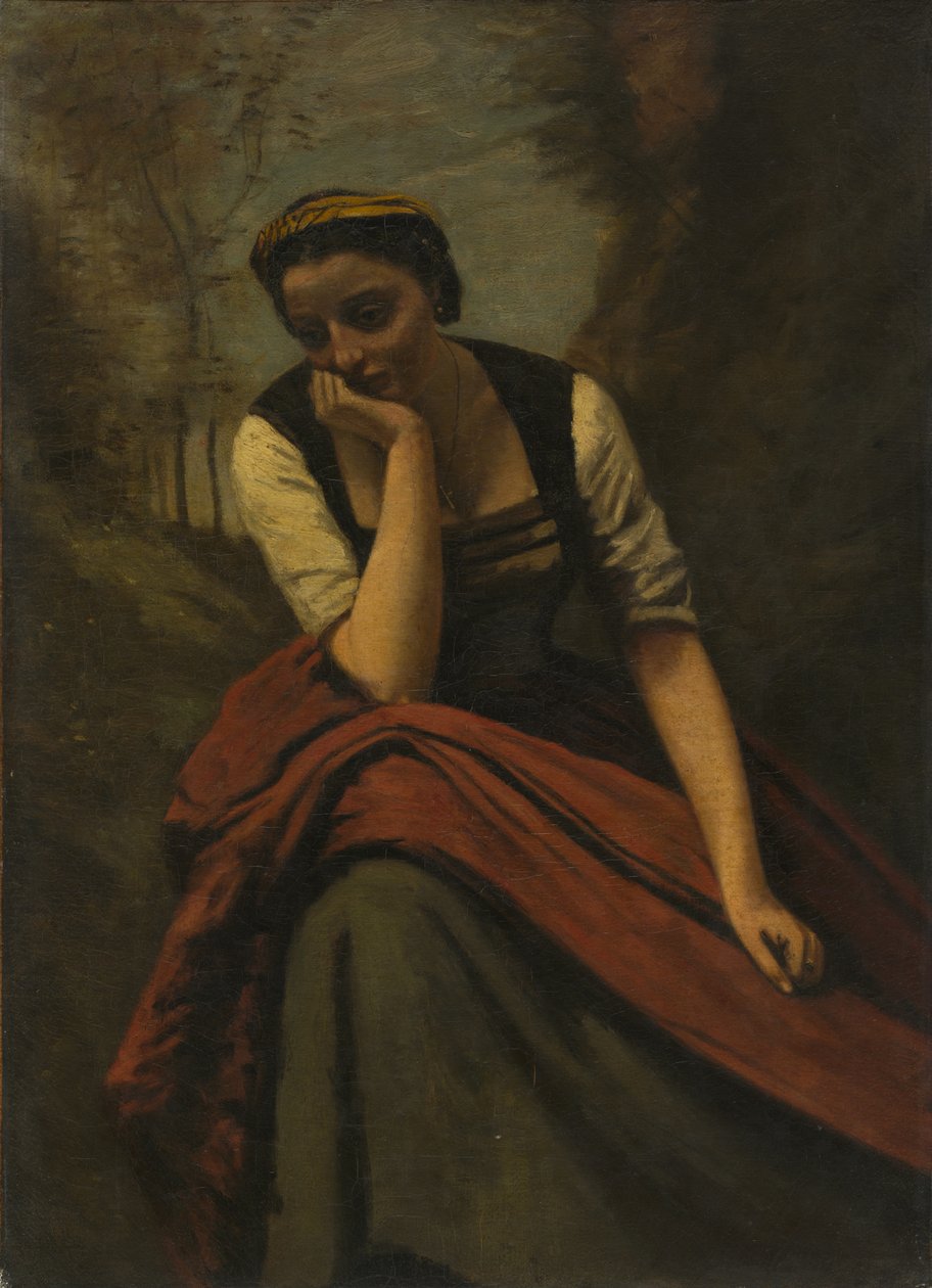 Kobieta medytująca, po 1868 r. autorstwa Unbekannt