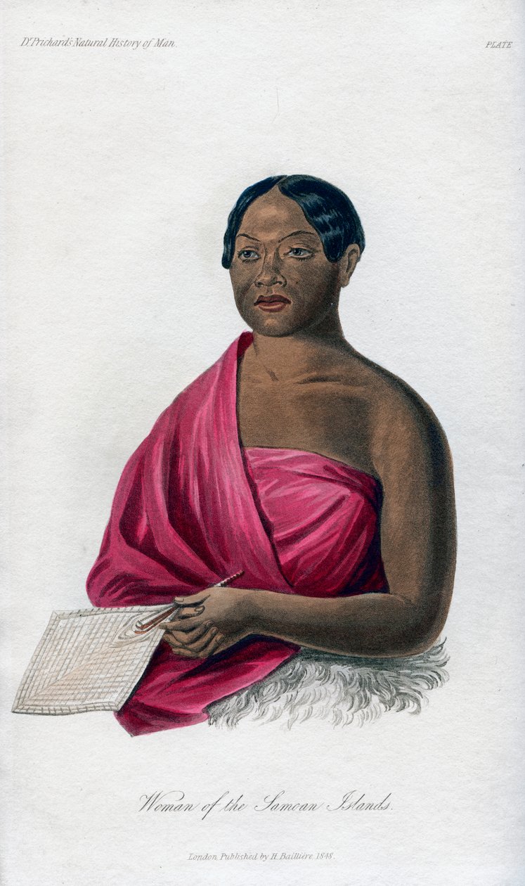 Kobieta z Wysp Samoa, 1848 autorstwa Unbekannt
