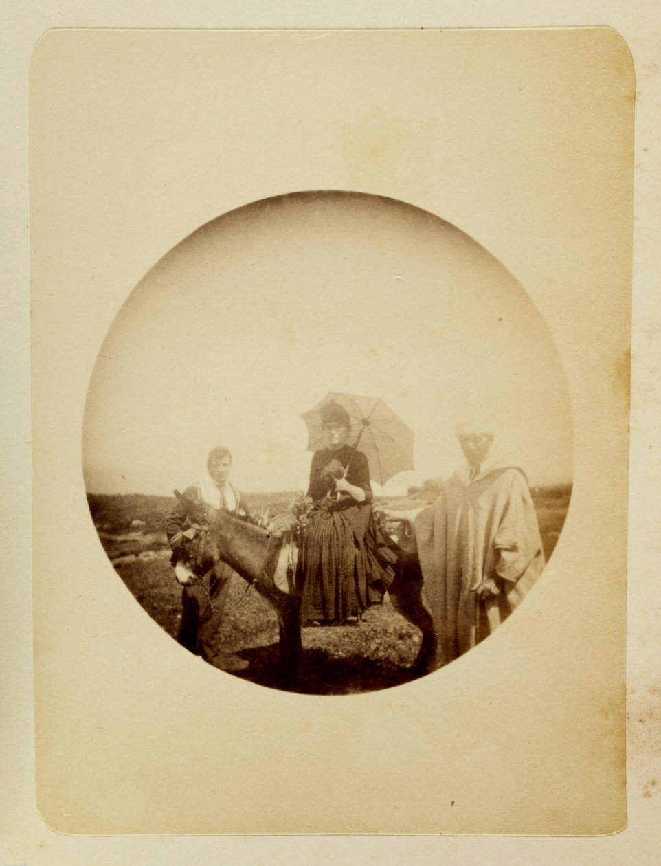 „Kobieta na osiołku”, ok. 1890 autorstwa Unbekannt
