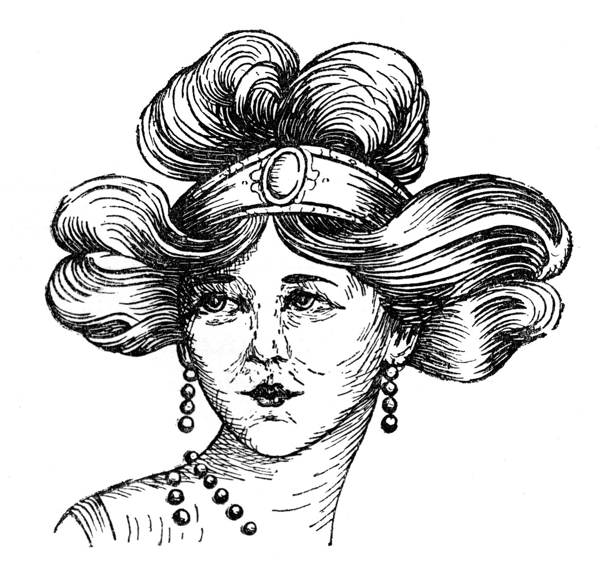 Fryzura damska, 1910 autorstwa Unbekannt