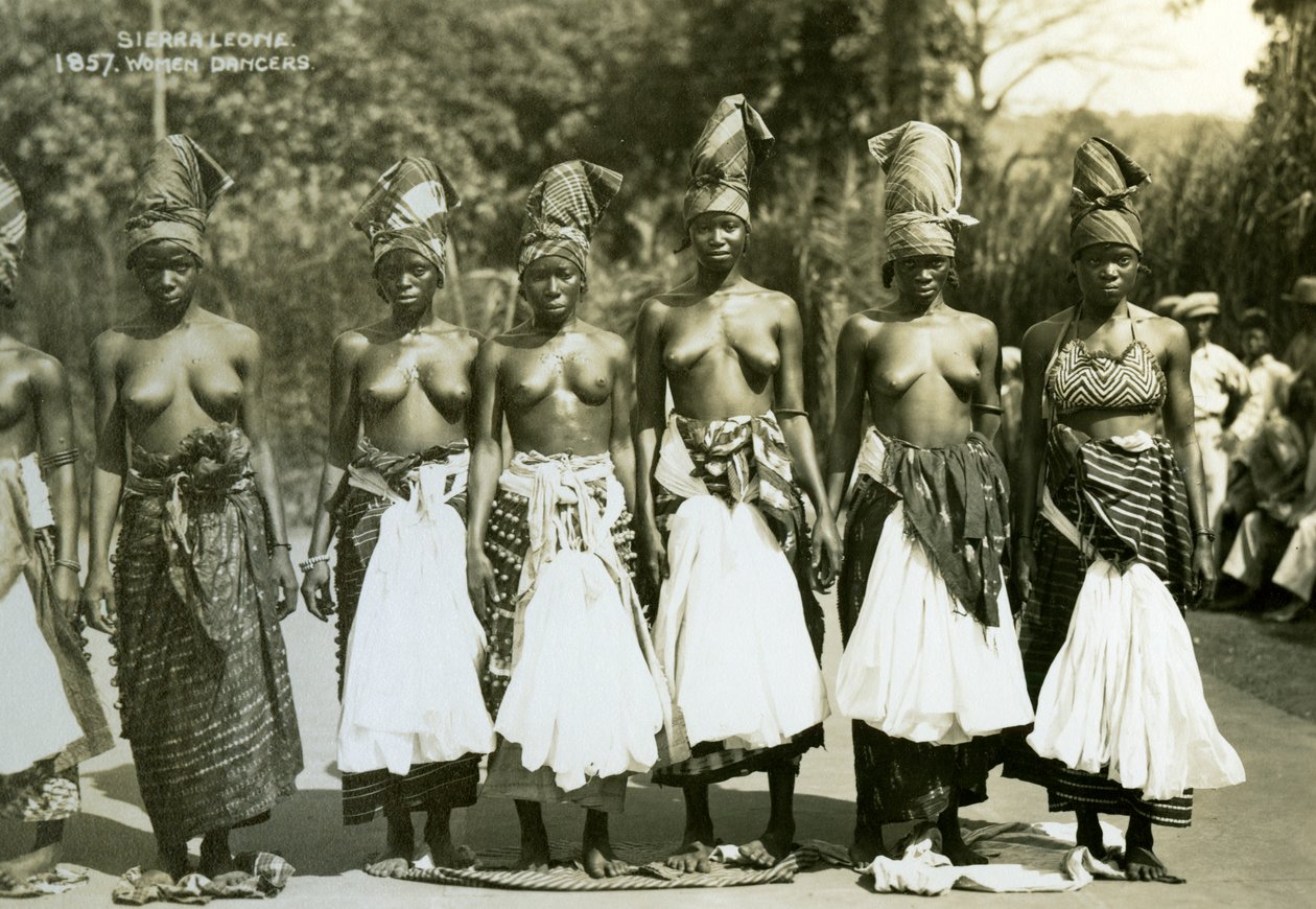 Tancerki, Sierra Leone, XX wiek autorstwa Unbekannt