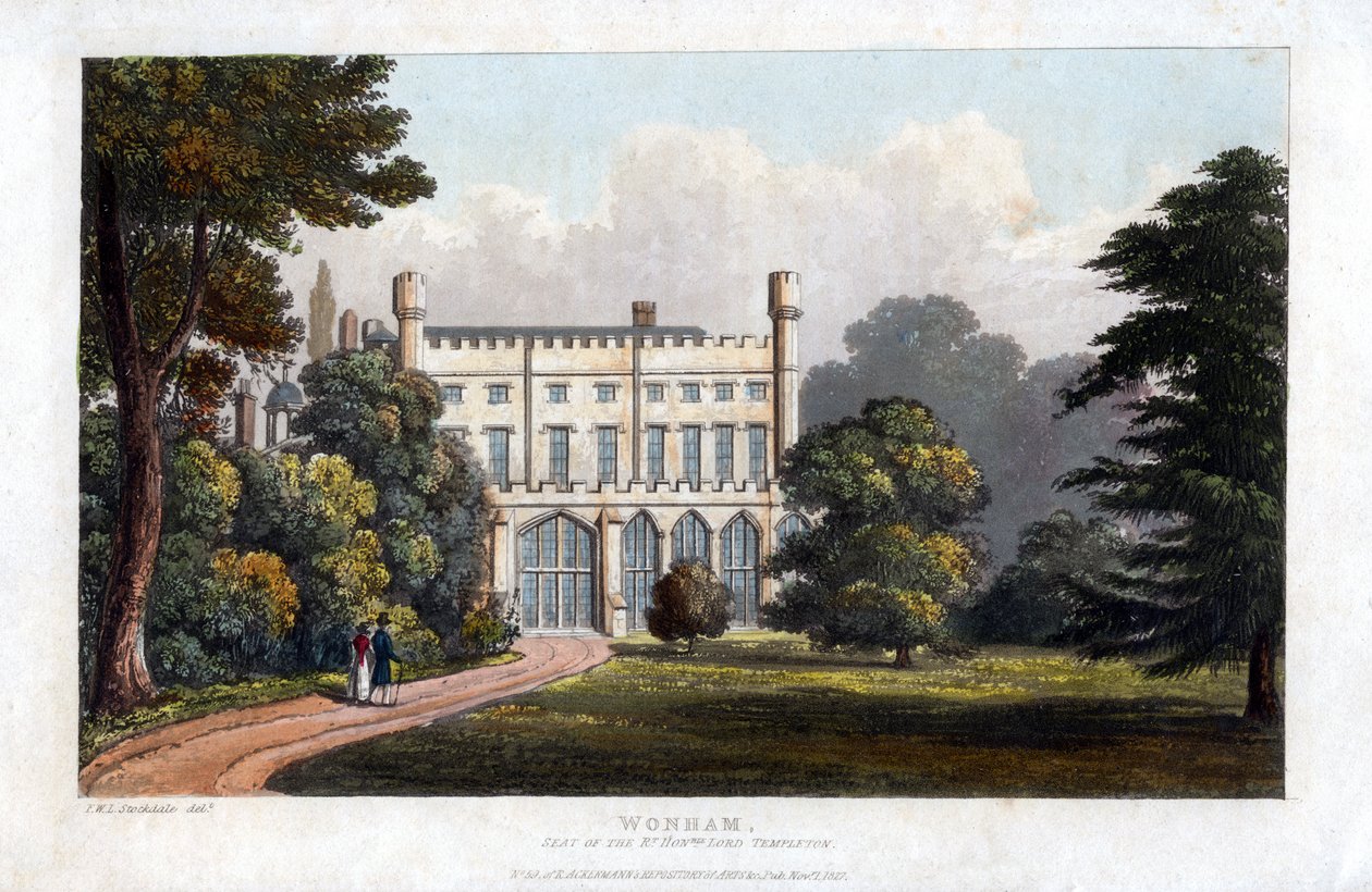 Wonham, Surrey, siedziba Lorda Templetona, ok. 1827 r. autorstwa Unbekannt