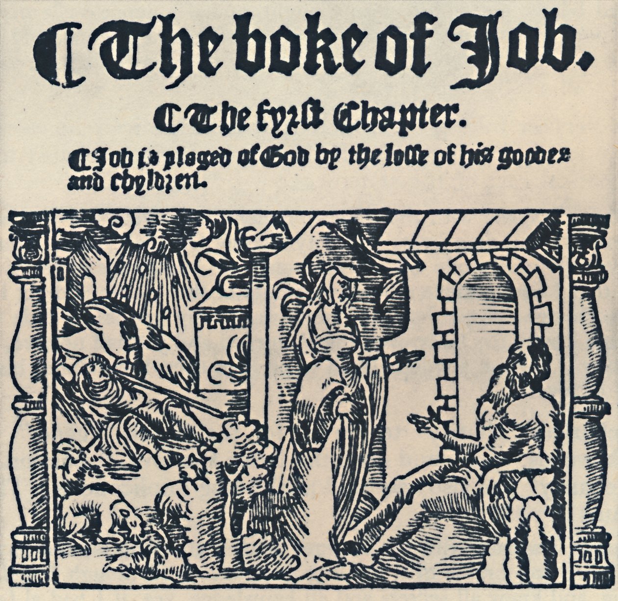 Drzeworyt z Wielkiej Biblii, 1539, 1539, 1947 autorstwa Unbekannt