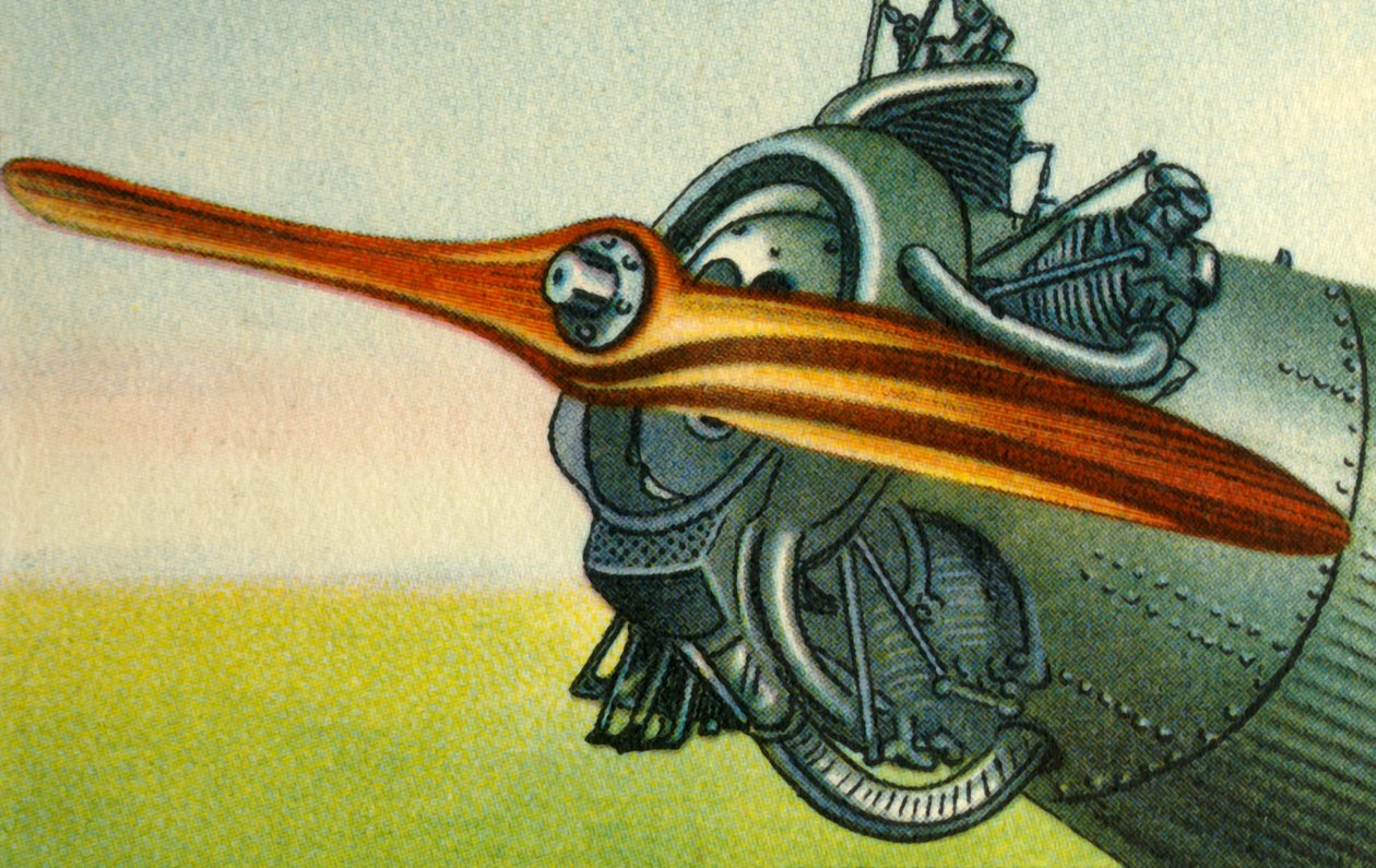 Drewniane śmigło lotnicze firmy Hugo Heine Propeller-Werk, 1932. autorstwa Unbekannt