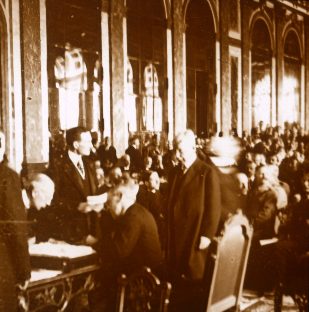 Woodrow Wilson, Traktat Wersalski, Francja, 1919 autorstwa Unbekannt
