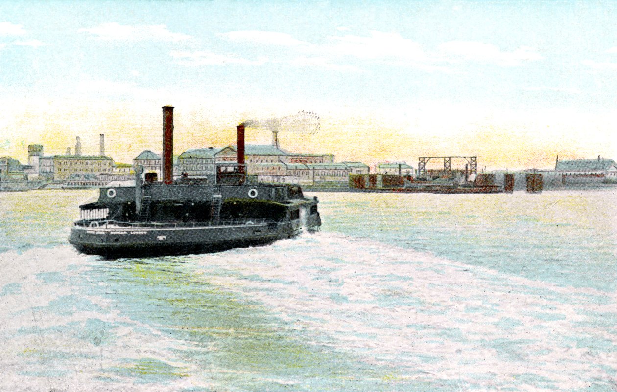 Woolwich Free Ferry, Londyn, XX wiek autorstwa Unbekannt