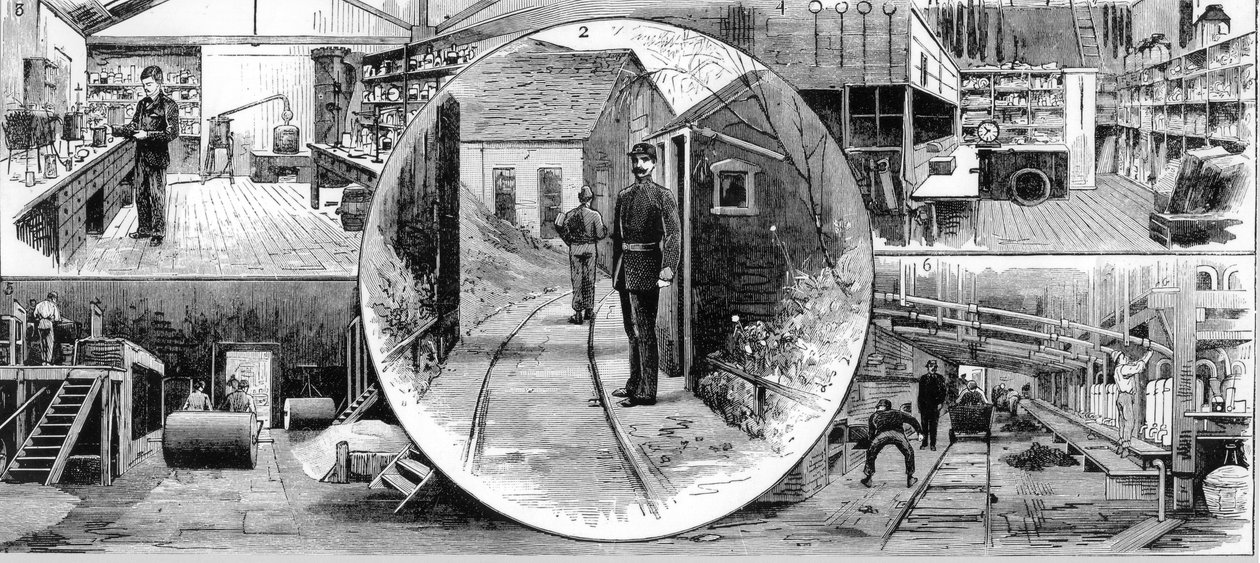 Pracownicy Nobel Explosives Company Limited, Ardeer, Ayrshire, 1884 autorstwa Unbekannt