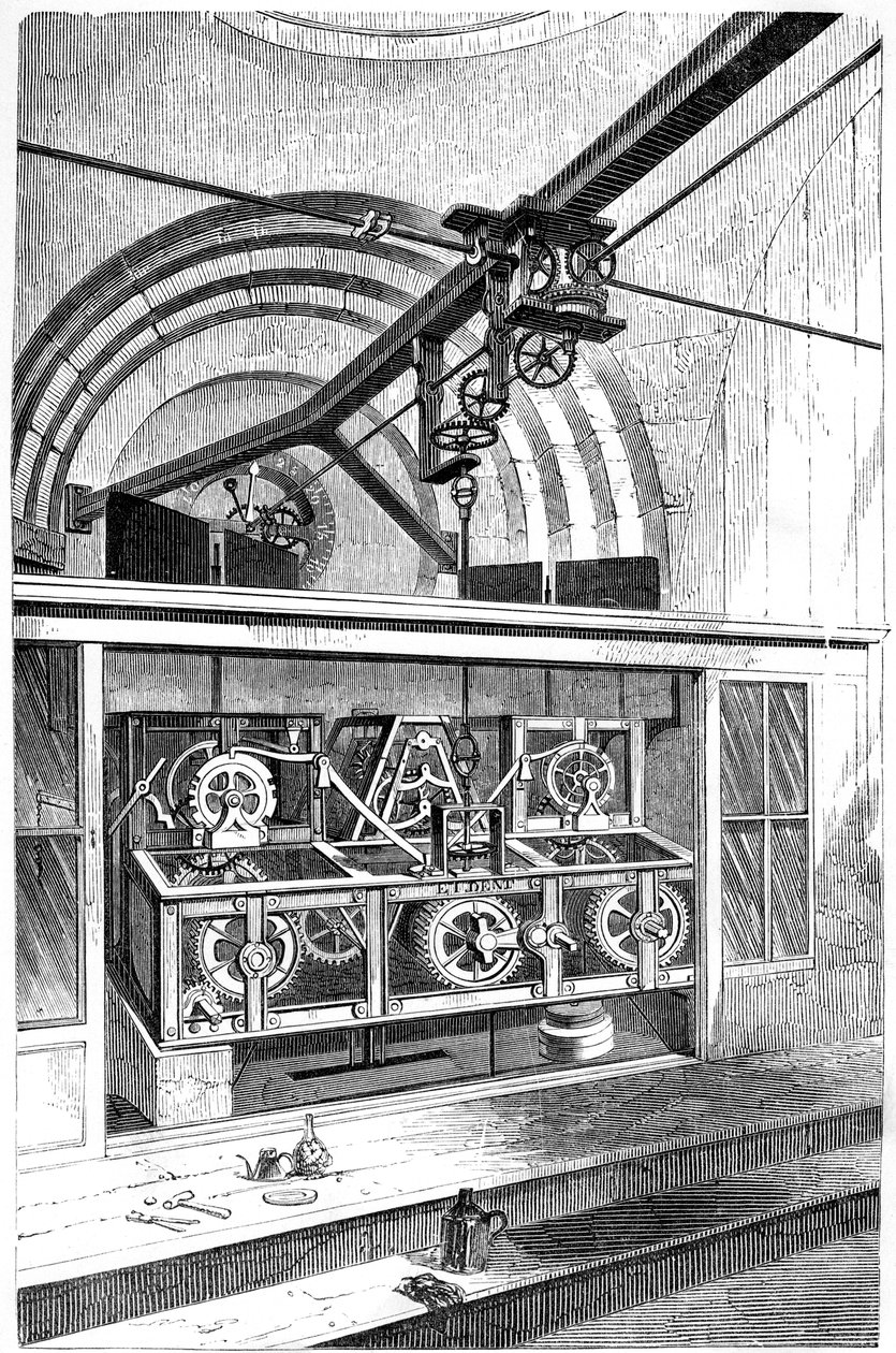 Części robocze zegara w Royal Exchange, Londyn, 1866 autorstwa Unbekannt