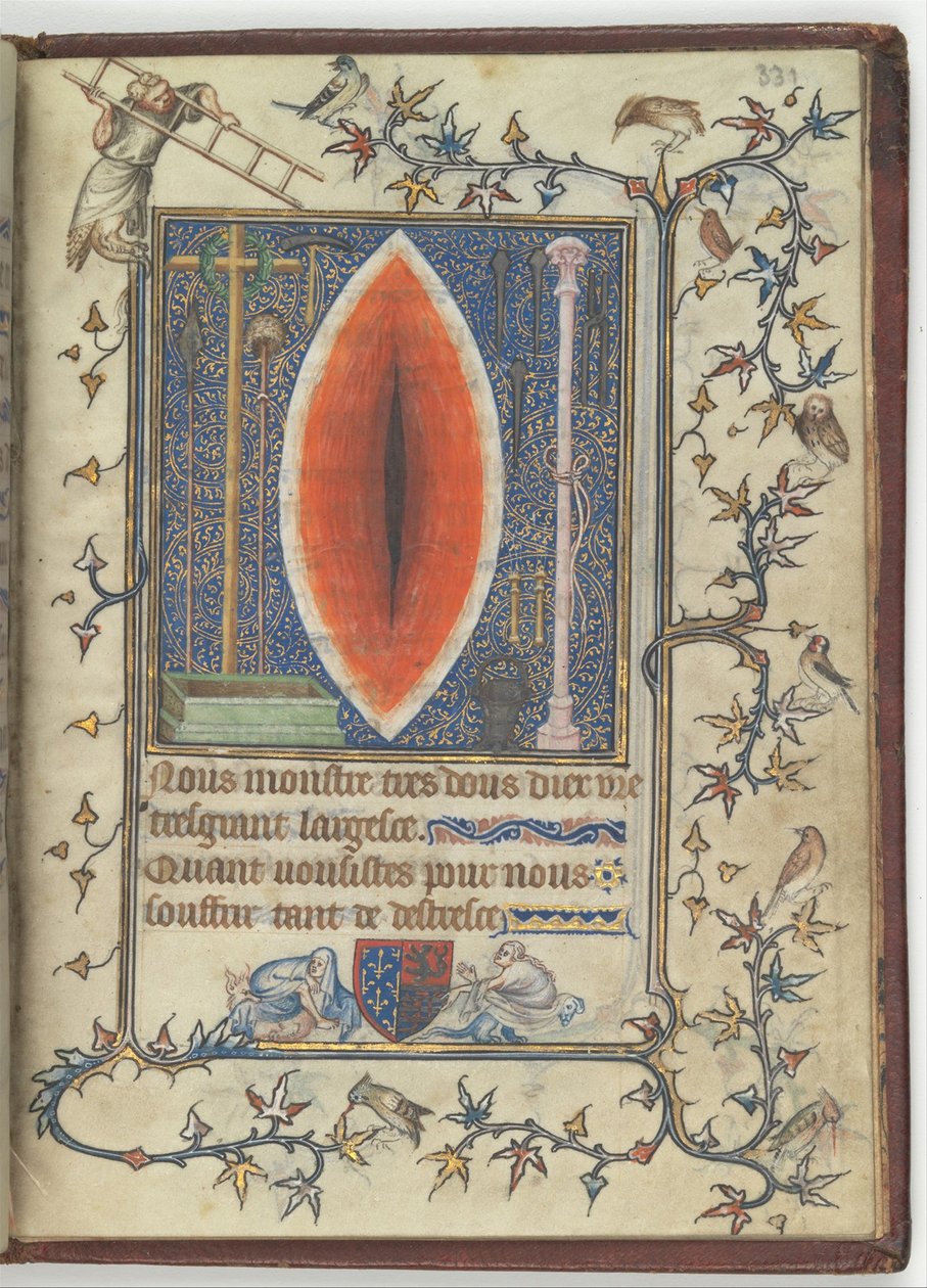 Rana Chrystusa z psałterza i modlitewnika Bonne de Luxembourg, ok. 1345 autorstwa Unbekannt