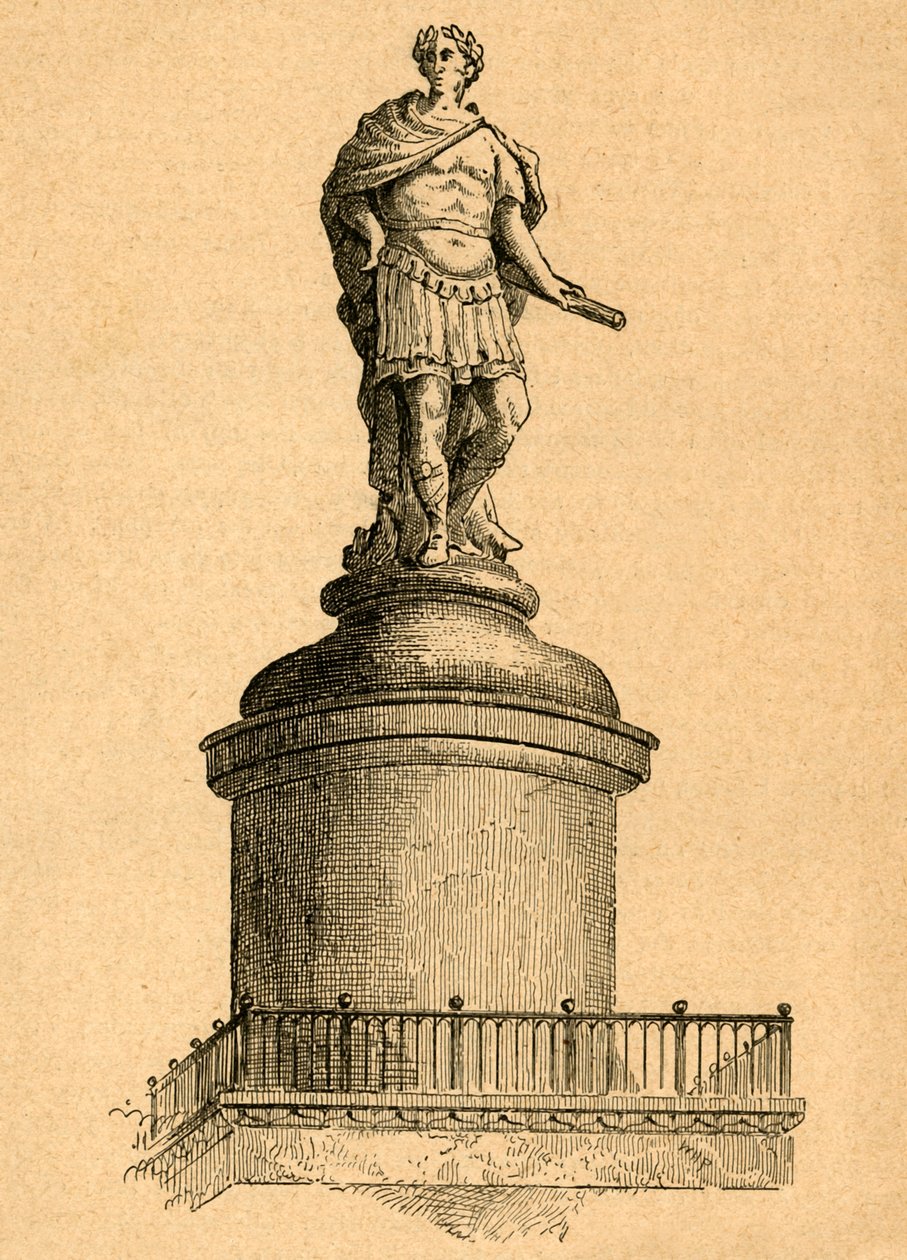 Oryginalny projekt Wrensa na szczyt pomnika, 1897. autorstwa Unbekannt