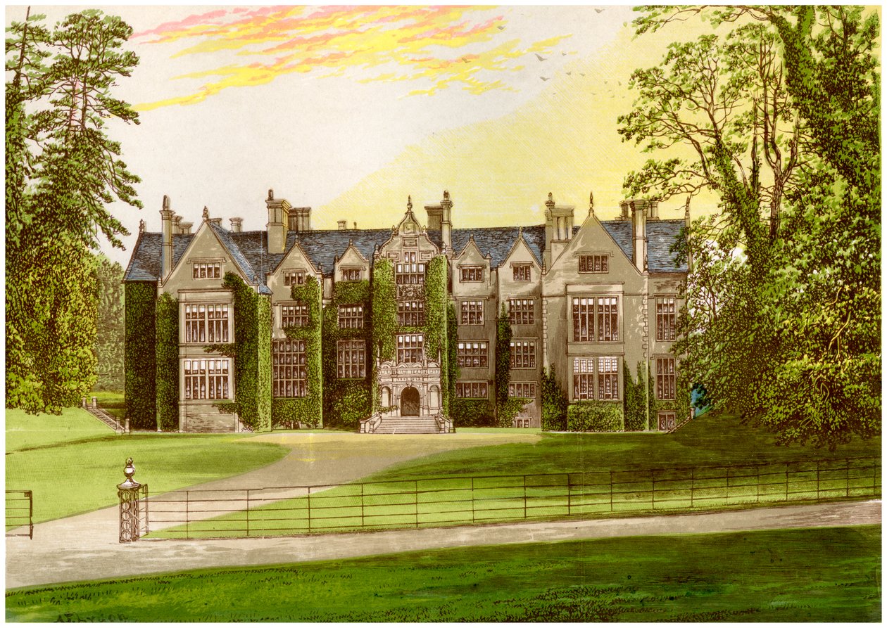 Opactwo Wroxton, Oxfordshire, dom rodziny North, ok. 1880 autorstwa Unbekannt
