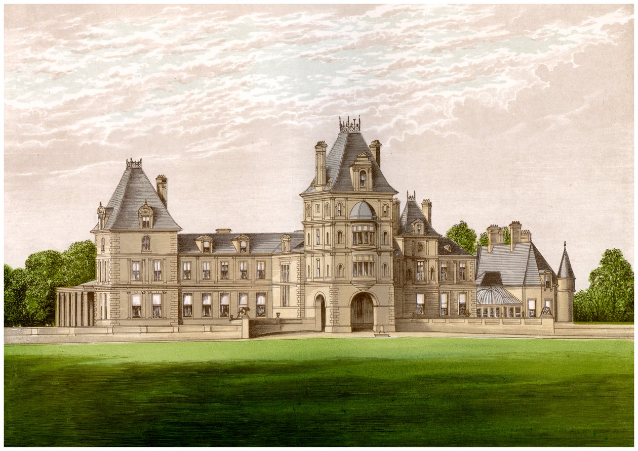 Wynnstay, Denbighshire, Walia, dom Baroneta Williamsa-Wynna, ok. 1880 r. autorstwa Unbekannt