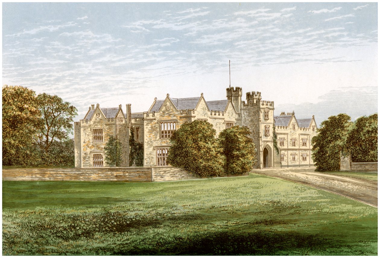 Opactwo Wytham, Oxfordshire, dom hrabiego Abingdon, ok. 1880 r. autorstwa Unbekannt