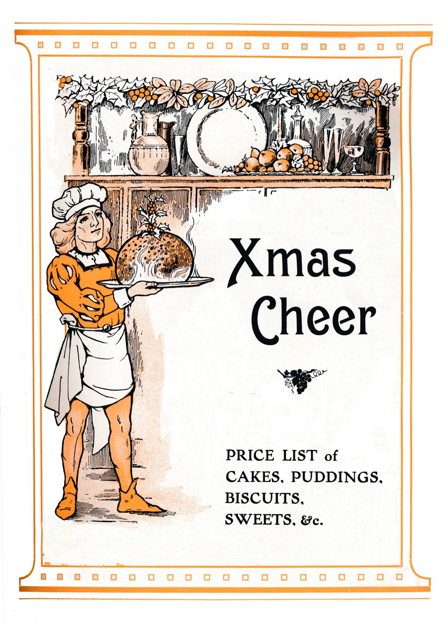 Xmas Cheer - Cennik ciast, puddingów, herbatników, słodyczy itp., 1910 autorstwa Unbekannt