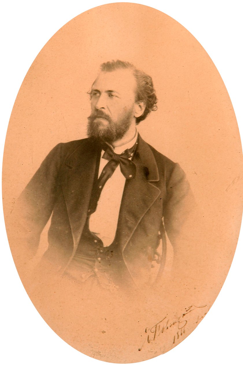 Jakow Połoński, rosyjski poeta, ok. 1866 autorstwa Unbekannt
