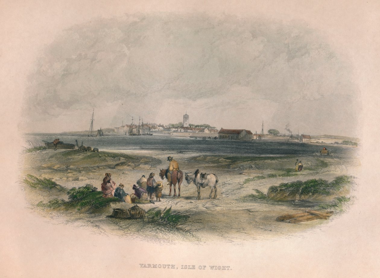 Yarmouth, Isle of Wight, c19 wieku. autorstwa Unbekannt