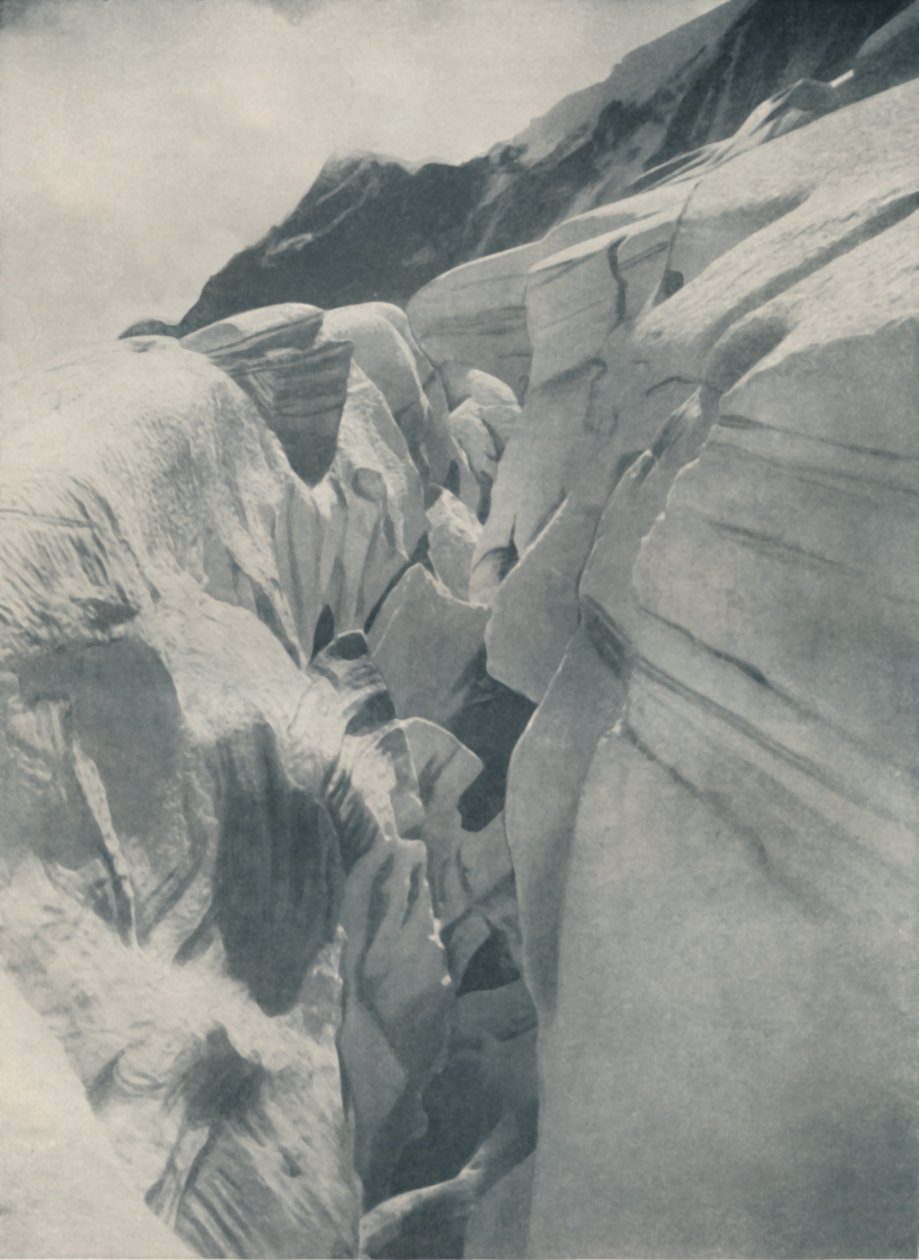 Ziejąca szczelina przy Bergli nad Grindelwaldem, c1935 autorstwa Unbekannt