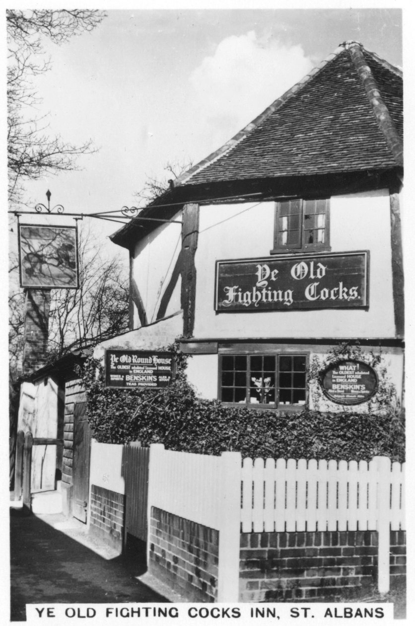 Ye Old Fighting Cocks Inn, St Albans, Hertfordshire, 1937 autorstwa Unbekannt
