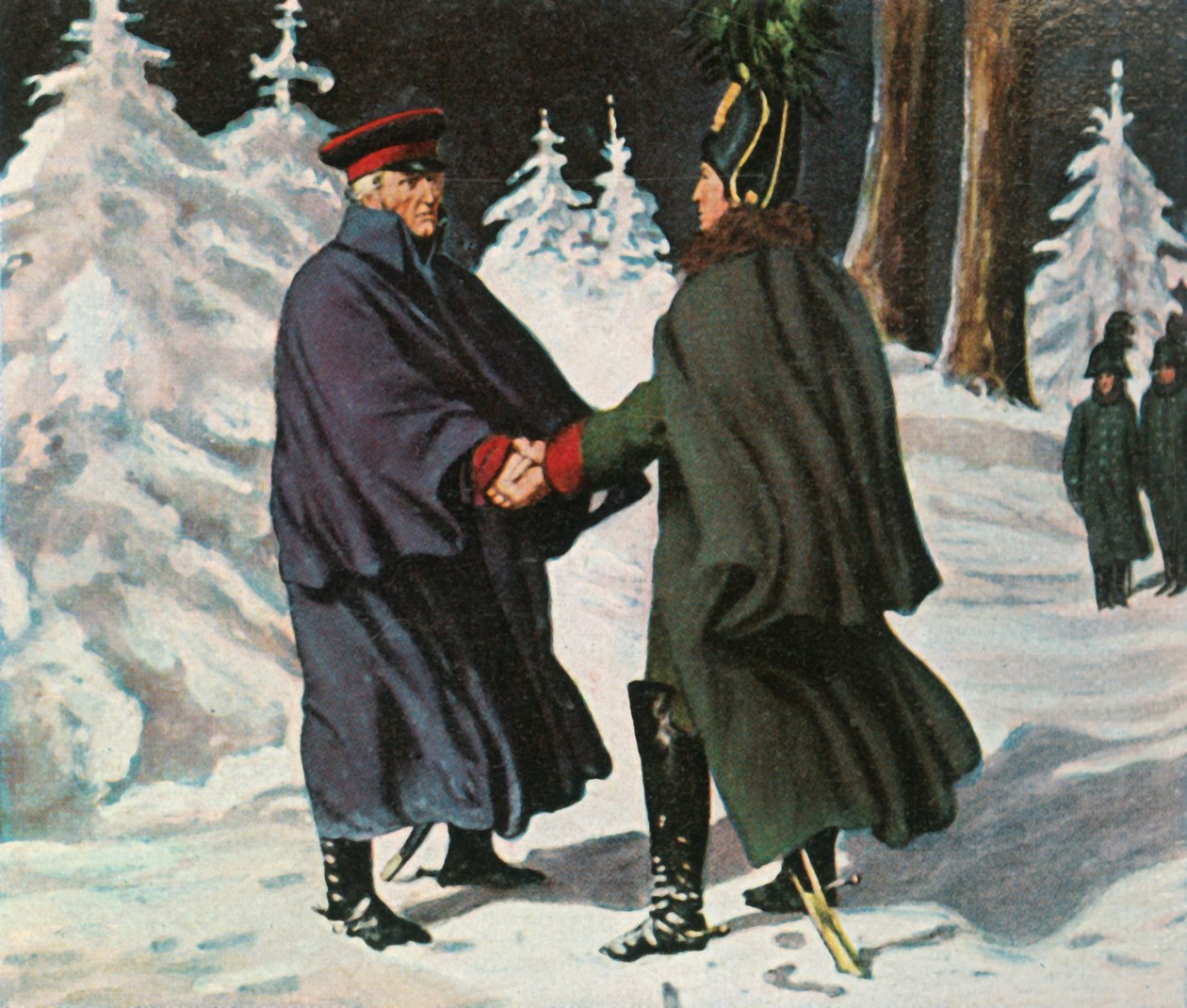 Spotkanie Yorcksa z rosyjskim generałem Diebitschem, 25 grudnia 1812, 1936. autorstwa Unbekannt