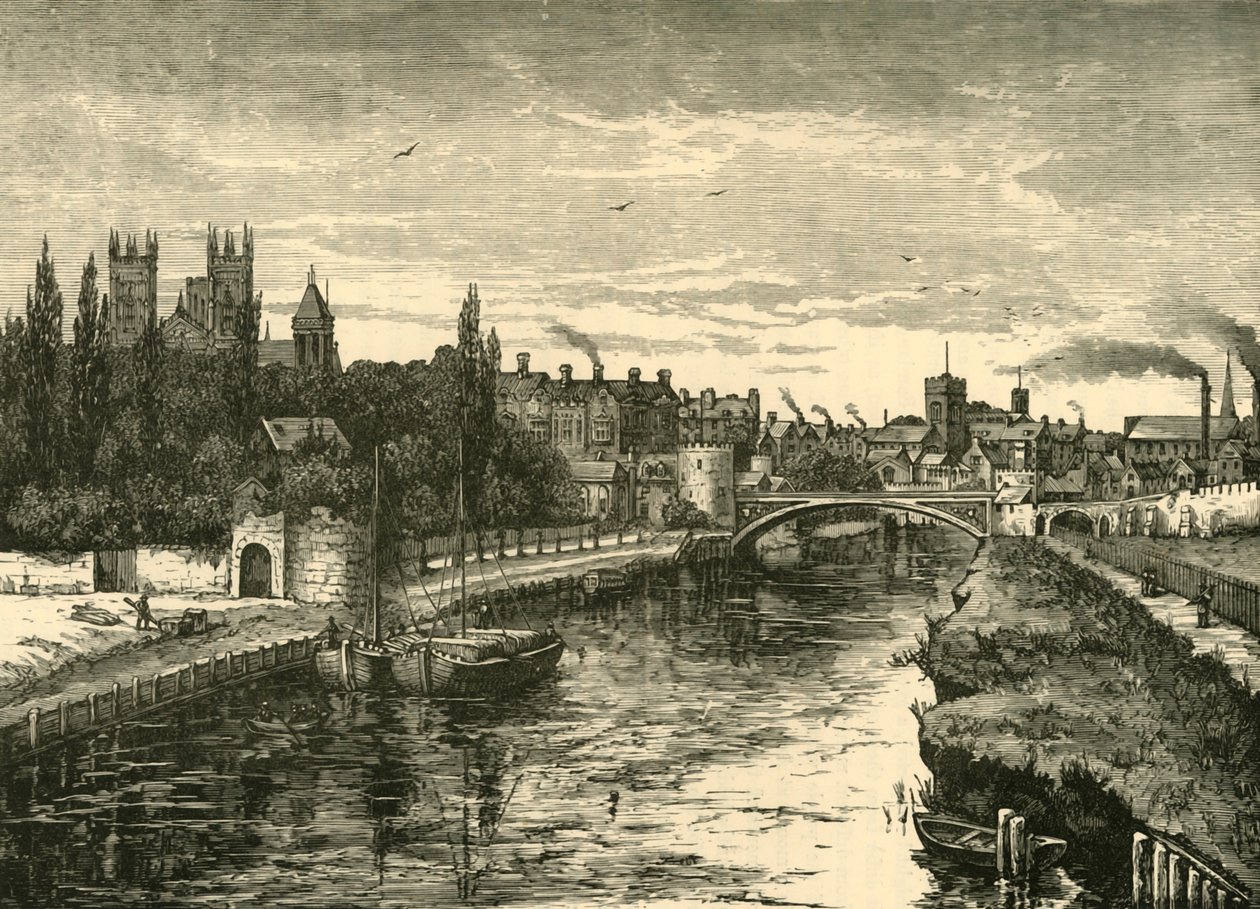 York, z Ouse, 1898. autorstwa Unbekannt