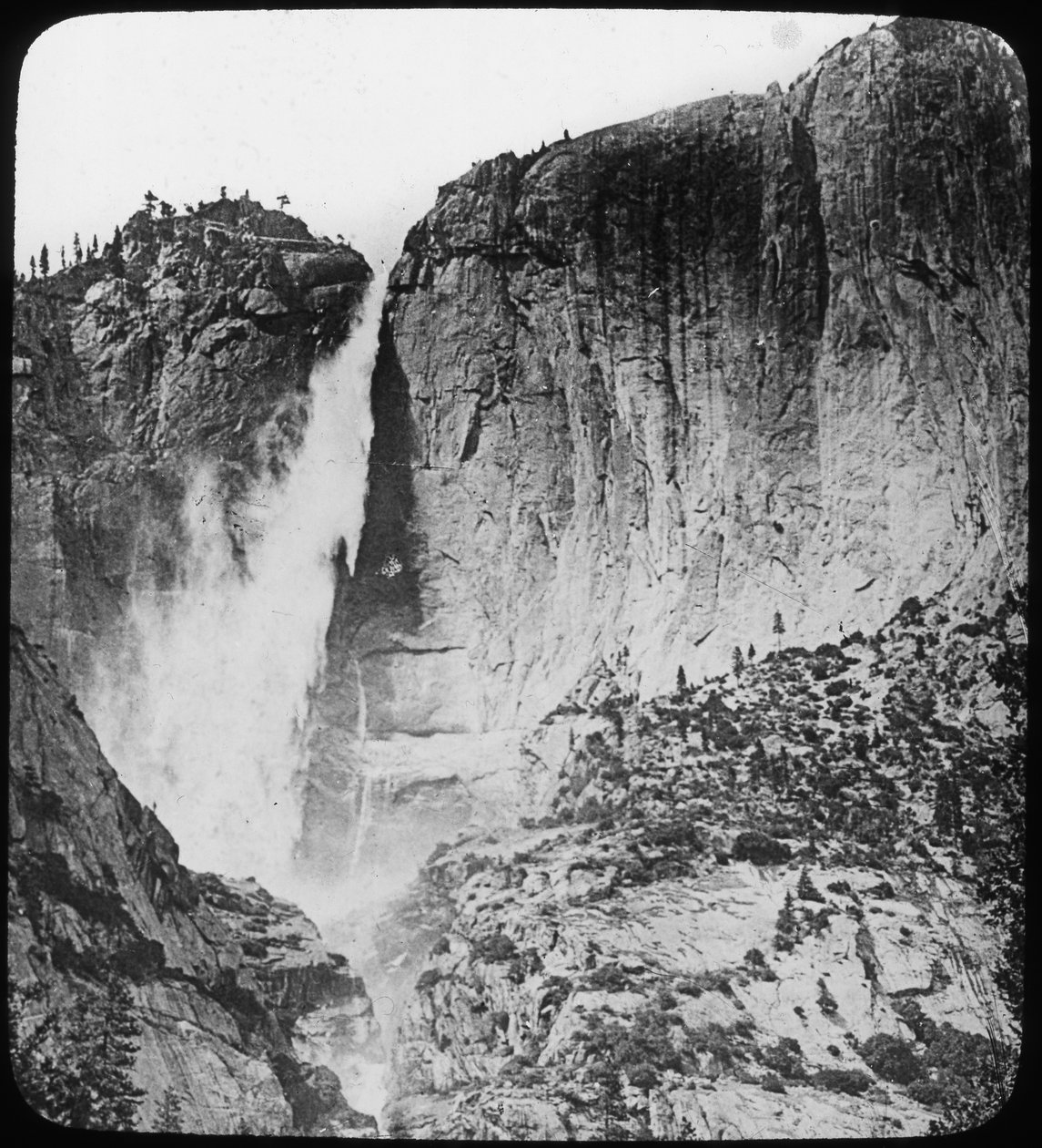 Wodospady Yosemite, Park Narodowy Yosemite, Kalifornia, USA, koniec XIX lub początek XX wieku autorstwa Unbekannt