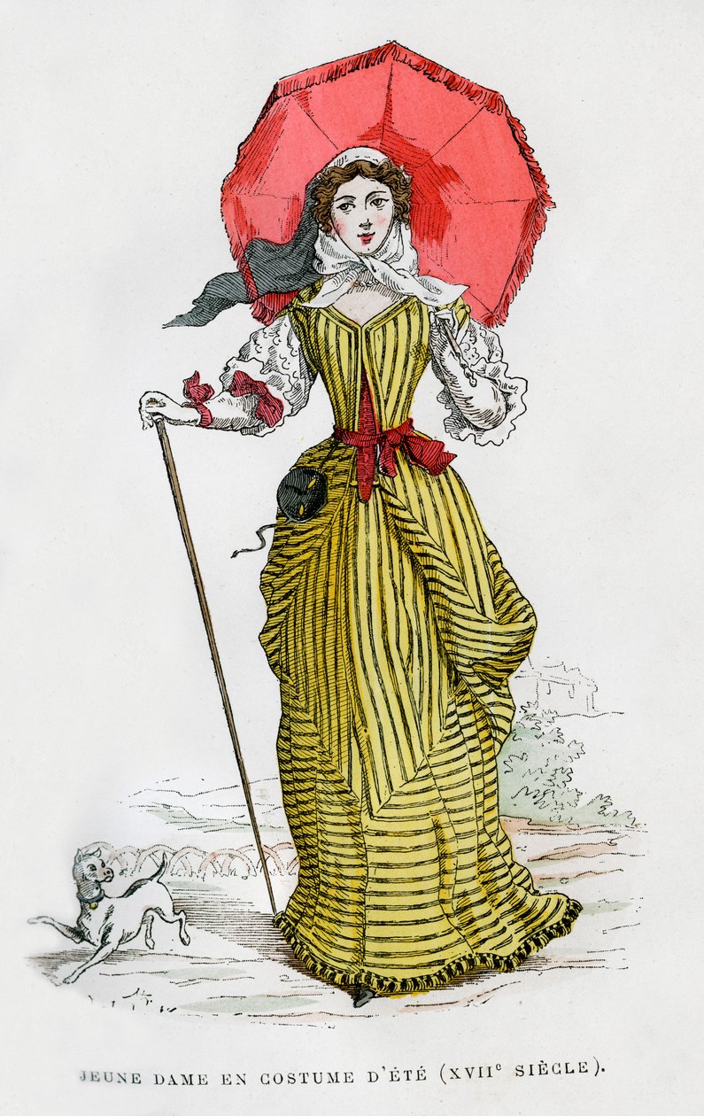Młoda kobieta w letniej modzie, XVII wiek 1882-1884 autorstwa Unbekannt