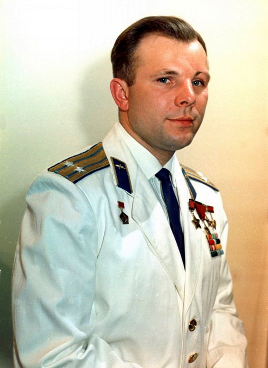 Jurij Gagarin, rosyjski kosmonauta, lata 60. autorstwa Unbekannt