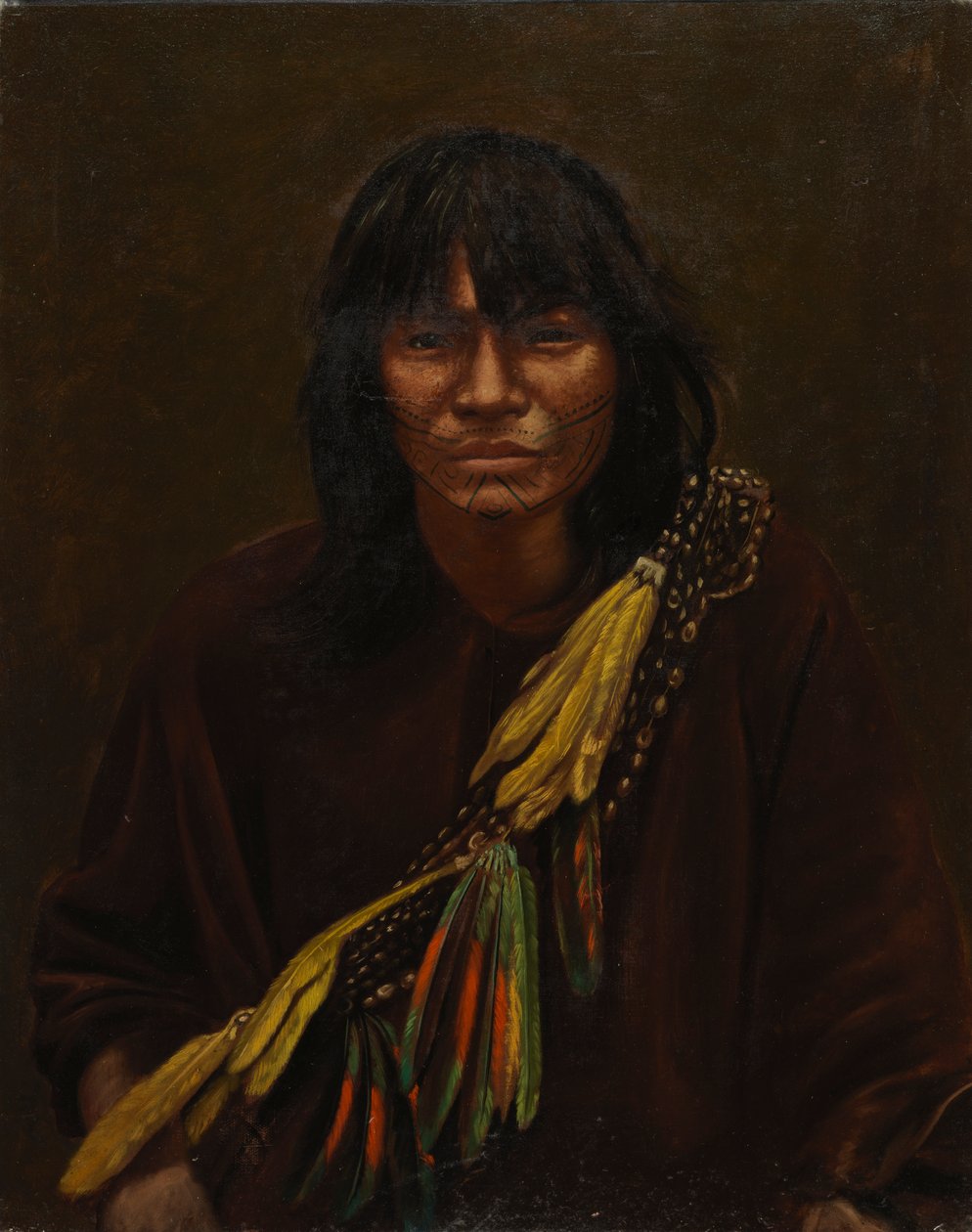 Indian Zaparo 1890-1892. autorstwa Unbekannt