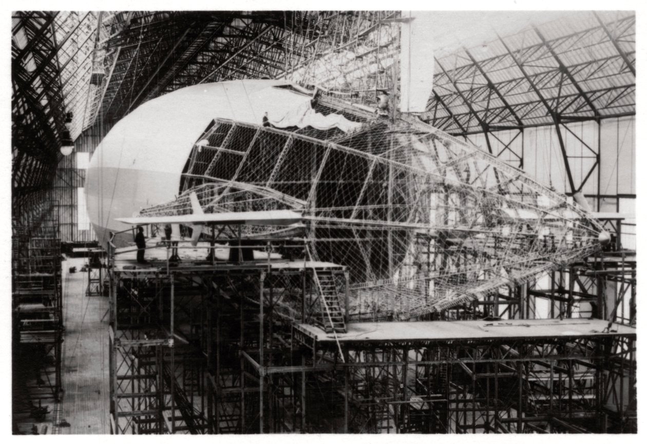 Zeppelin LZ 126 w budowie, Friedrichshafen, Niemcy, 1924 1933 autorstwa Unbekannt