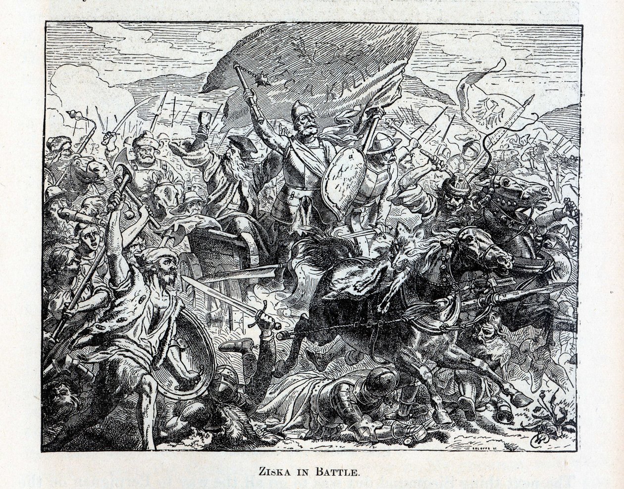 Ziska w bitwie, 1882 autorstwa Unbekannt