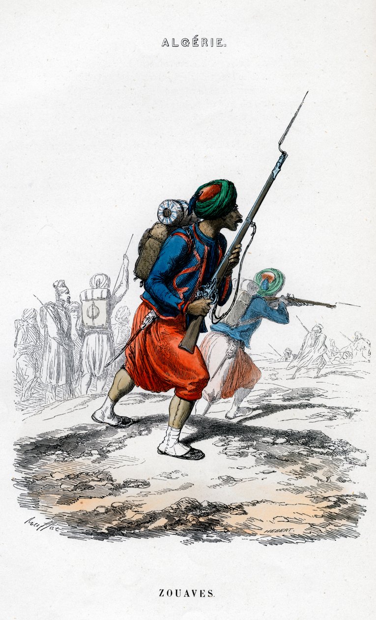 Zouaves, armia francuska w Algierii autorstwa Unbekannt