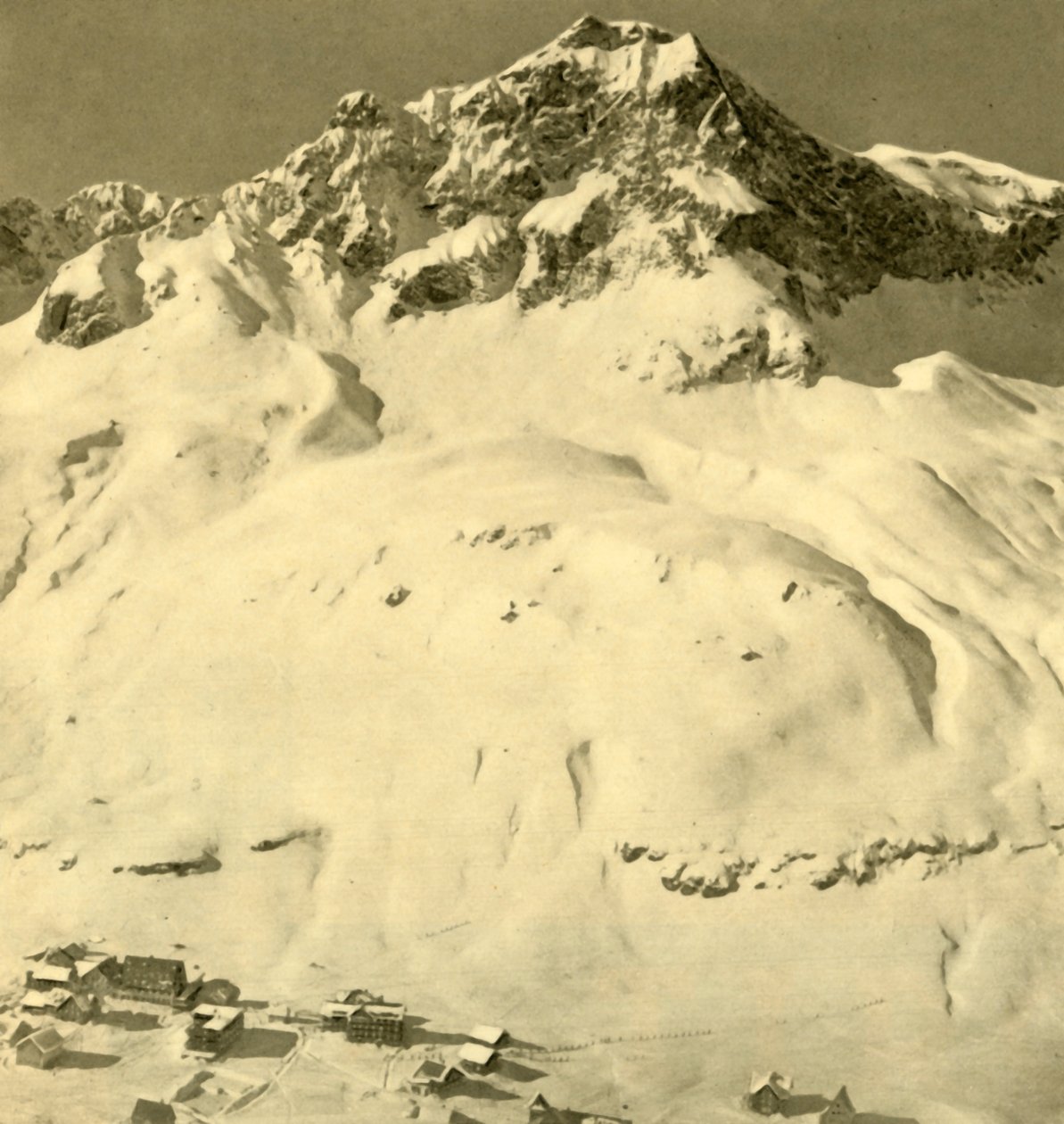 Zürs i szczyt Hasenfluh, Vorarlberg, Austria, c1935. autorstwa Unbekannt