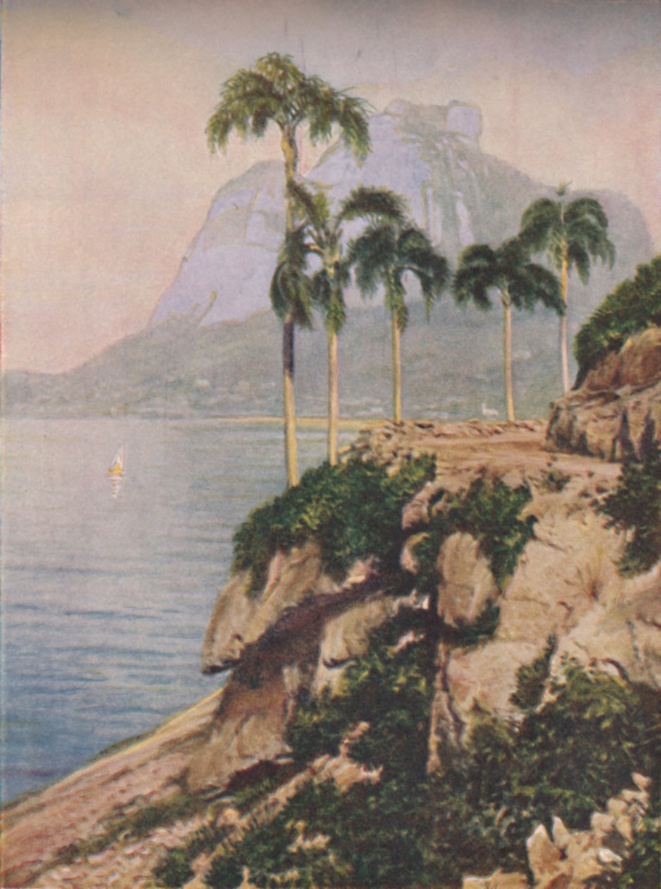 wzgórze Gavea - Urzekające oko widoki wzdłuż krętego wybrzeża Rio De Janeiro, c1935 autorstwa Unbekannt