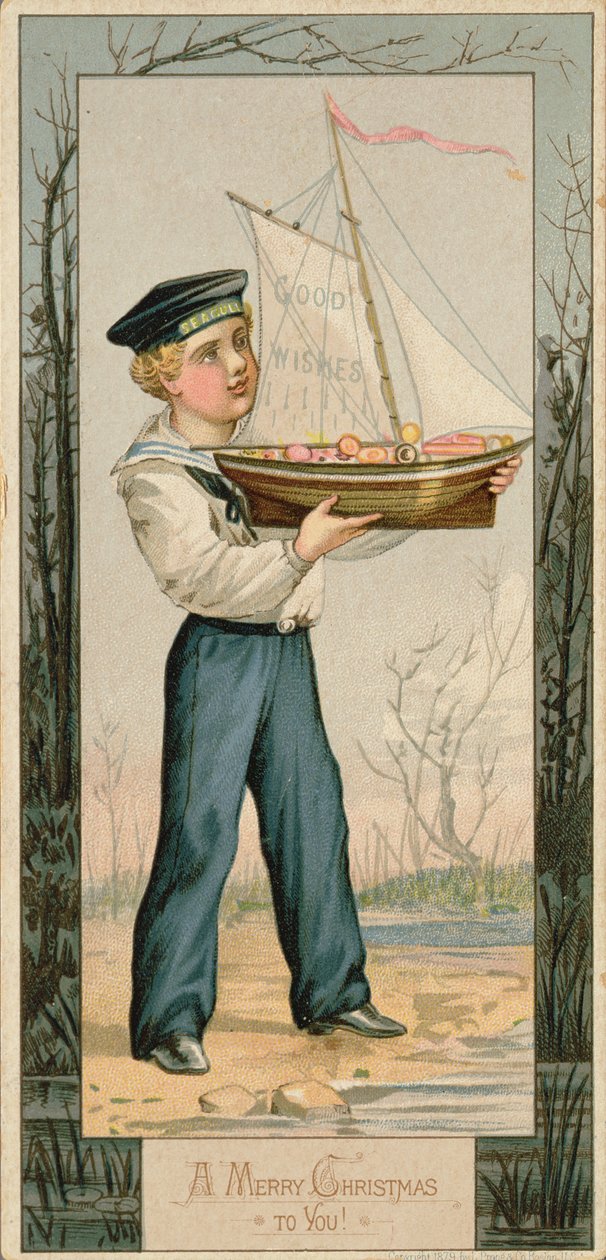 Wesołych Świąt dla Ciebie, kartka bożonarodzeniowa, 1879 autorstwa Unbekannt Unbekannt