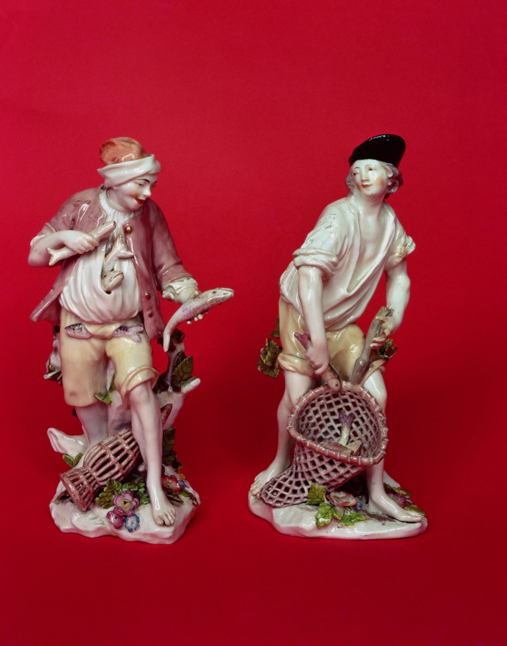 Figurki Chelsea pijanych rybaków według oryginałów z Miśni z ok. 1755 r. autorstwa Unbekannt Unbekannt