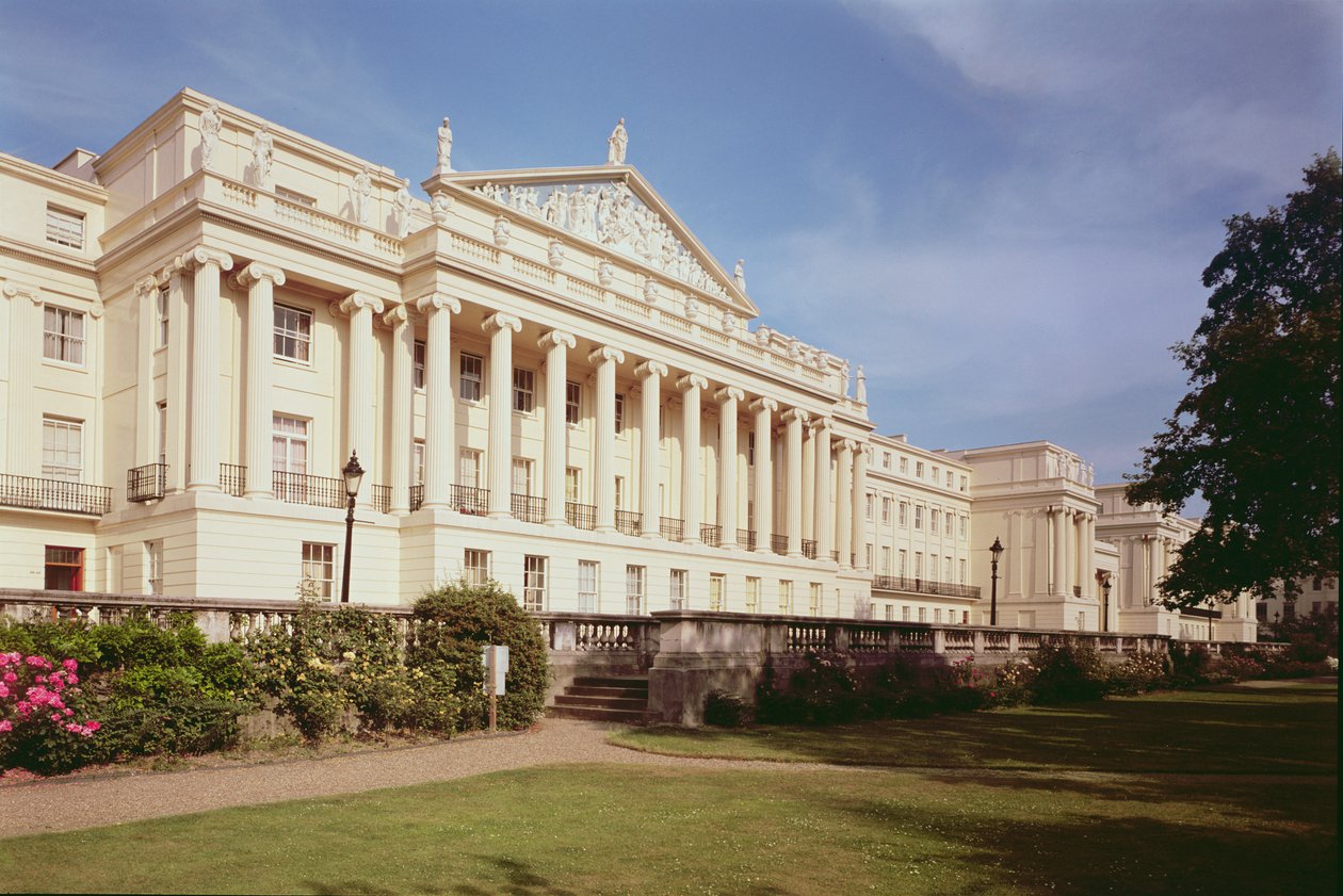 Cumberland Terrace 1827-28, zaprojektowany przez Johna Nasha (1752-1835) Regents Park, Londyn, Wielka Brytania autorstwa Unbekannt Unbekannt