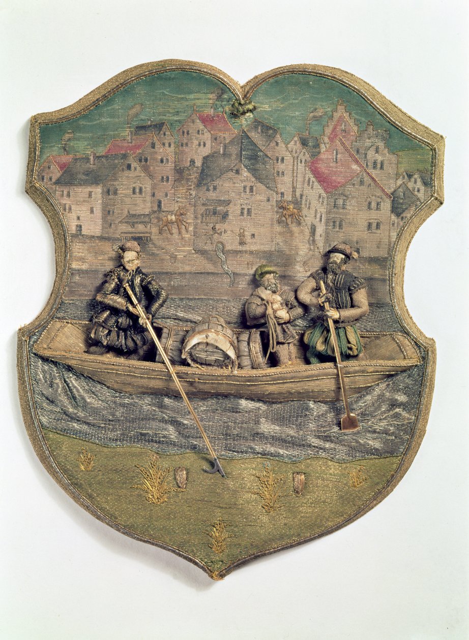 Haftowany symbol cechu wykonany przez Wolfa Poppa, Passau, ok.1574-5 autorstwa Unbekannt Unbekannt
