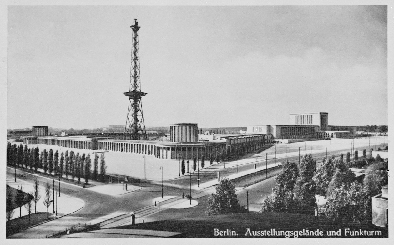 Sale wystawowe i wieża nadawcza, Charlottenburg, Berlin, ok.1930 autorstwa Unbekannt Unbekannt