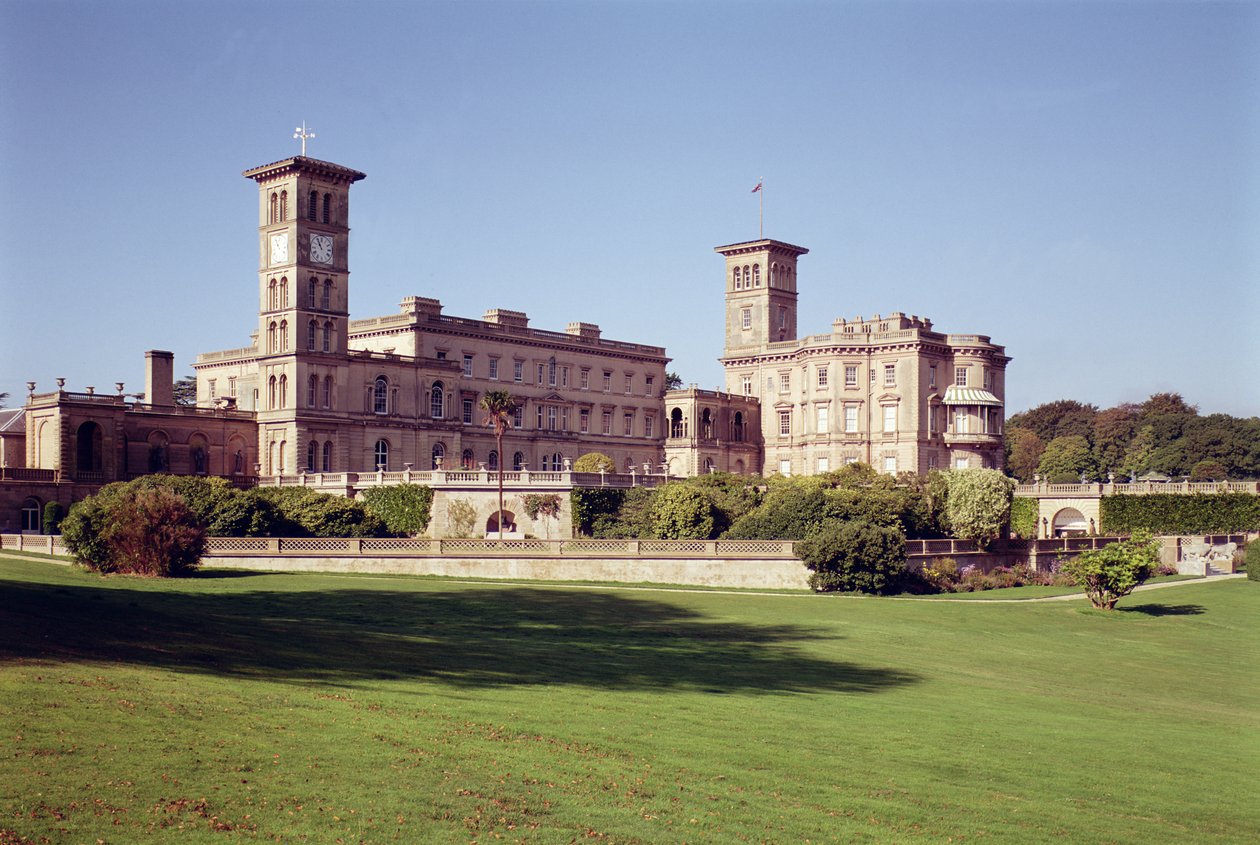 Widok zewnętrzny, Osborne House, Isle of Wight autorstwa Unbekannt Unbekannt