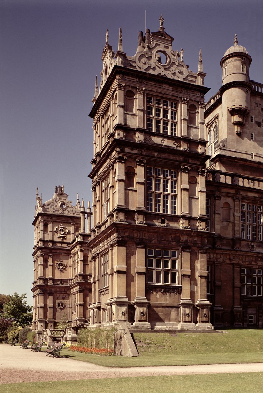 Widok zewnętrzny, Wollaton Hall, Nottingham autorstwa Unbekannt Unbekannt