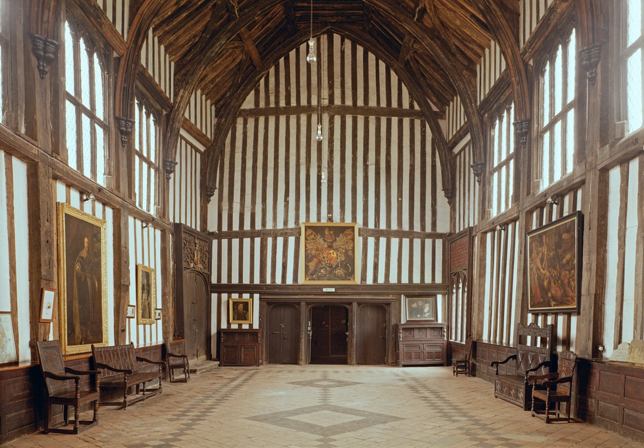 Gainsborough Old Hall, The Great Hall, c.1460-80 English School, Lincolnshire, Wielka Brytania autorstwa Unbekannt Unbekannt