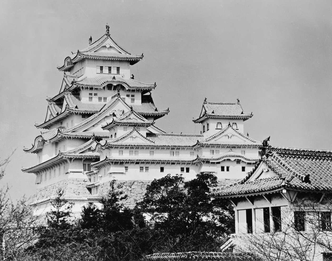 Zamek Himeji, Kioto, ukończony 1609 autorstwa Unbekannt Unbekannt