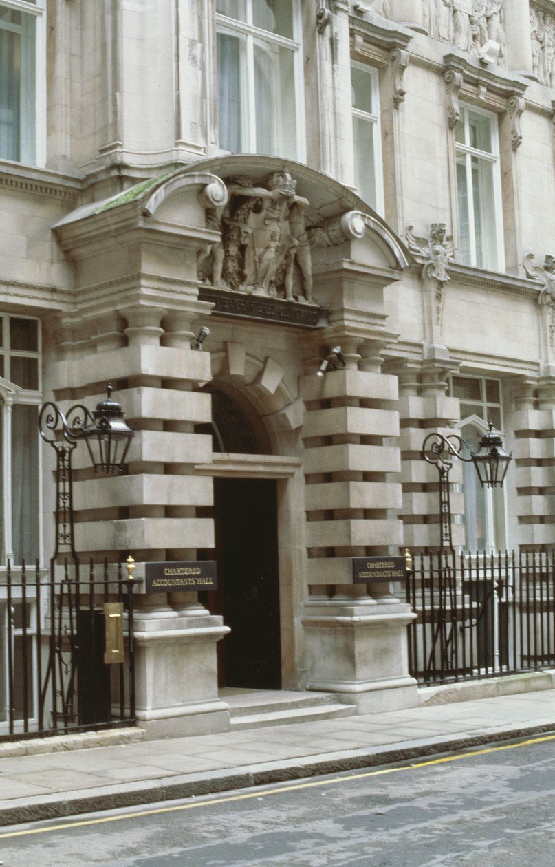 Instytut Biegłych Rewidentów, Moorgate Place, Londyn EC2 autorstwa Unbekannt Unbekannt