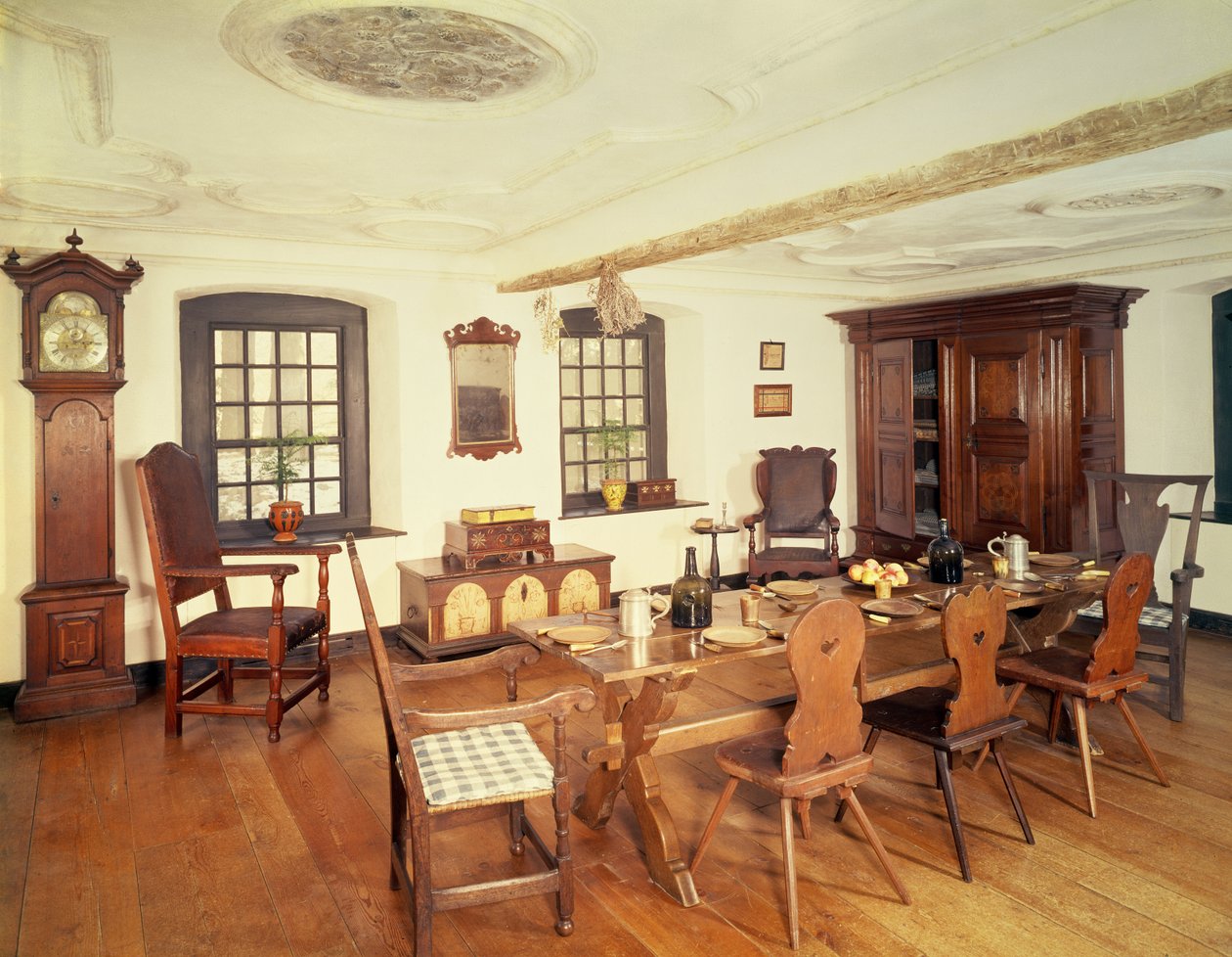 Kershner Parlour, Wernersville, Pensylwania, 1755 autorstwa Unbekannt Unbekannt