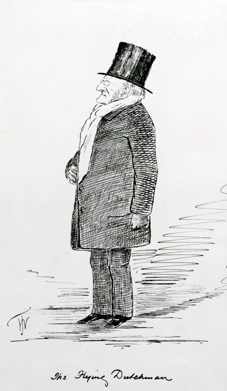 Broszura do „Latającego Holendra” Wagnera w Royal Albert Hall, Londyn, maj 1877 autorstwa Unbekannt Unbekannt