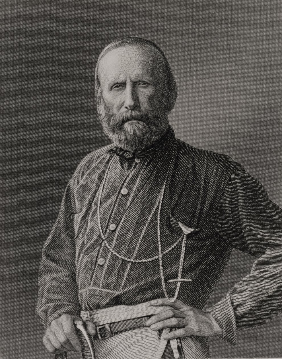 Portret Giuseppe Garibaldiego (1807-82) wyryty przez Williama Holla (1807-71) ze zdjęcia, wyd. przez Williama Mackenzie autorstwa Unbekannt Unbekannt