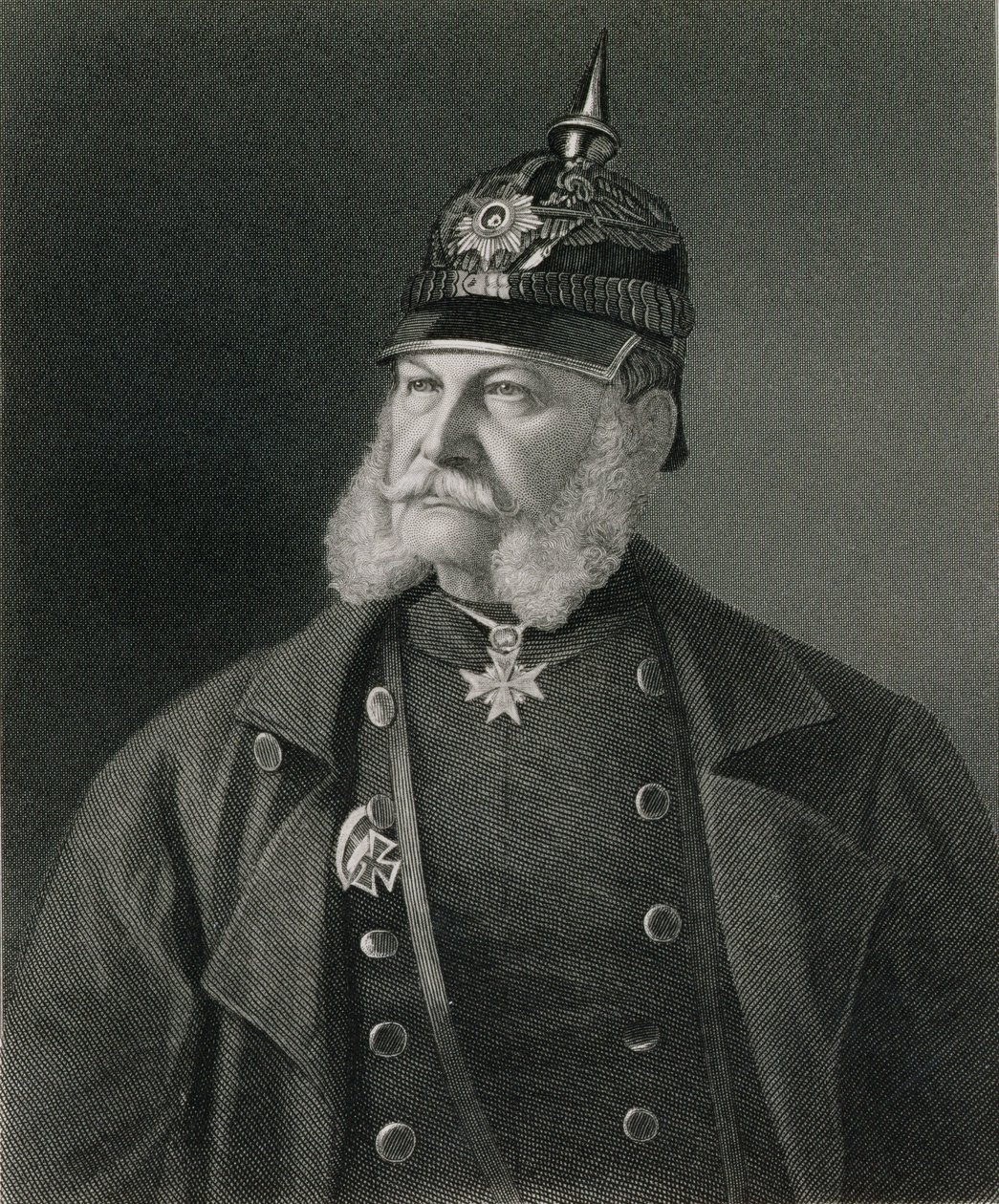 Portret Wilhelma I (1797-1888) króla Prus i cesarza Niemiec, sztychowany przez Williama Holla (1807-71) wyd. przez Williama Mackenzie autorstwa Unbekannt Unbekannt