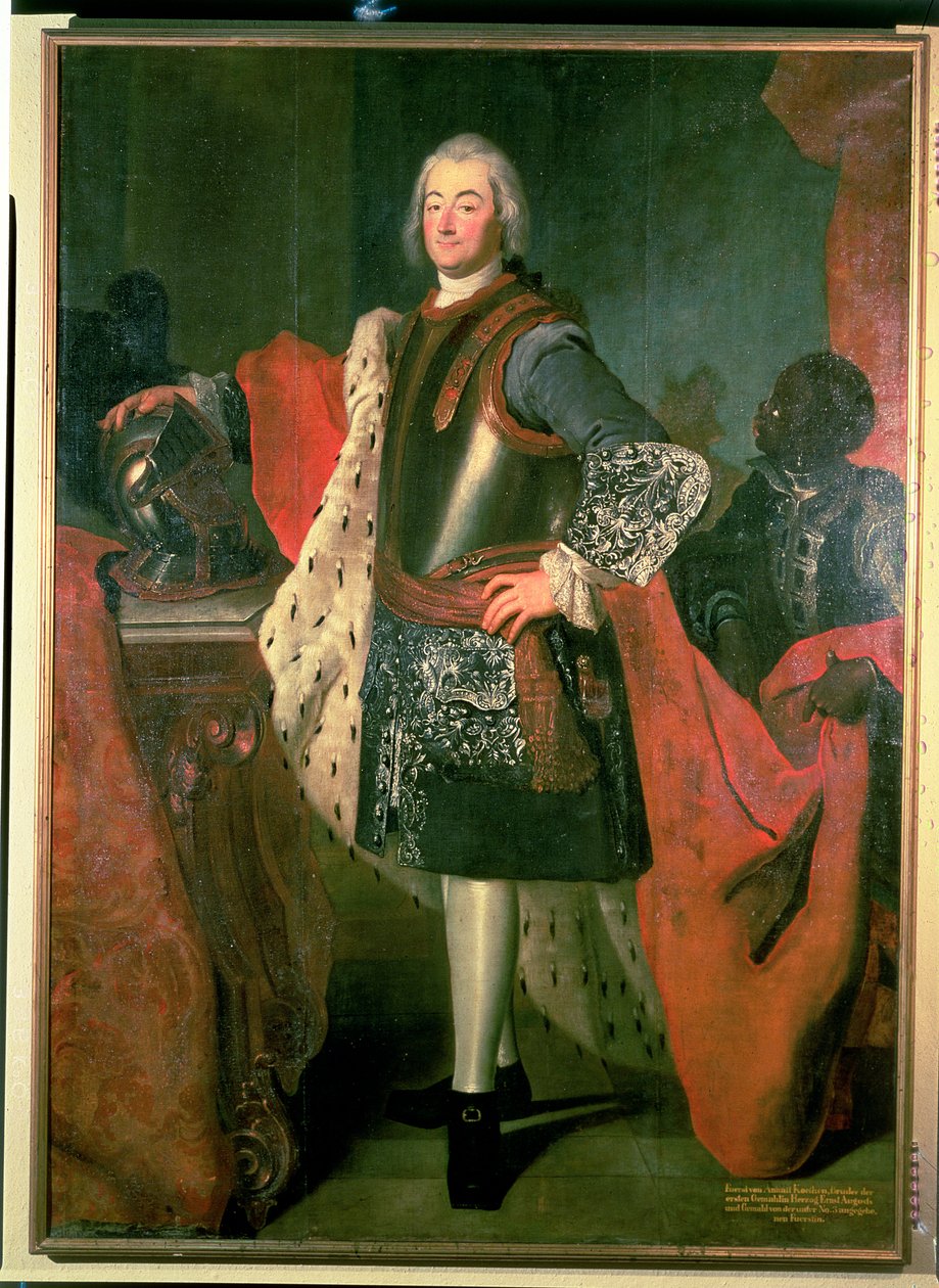 Książę Leopold von Anhalt-Kothen (1694-1728), patron Bacha od 1717-23 autorstwa Unbekannt Unbekannt