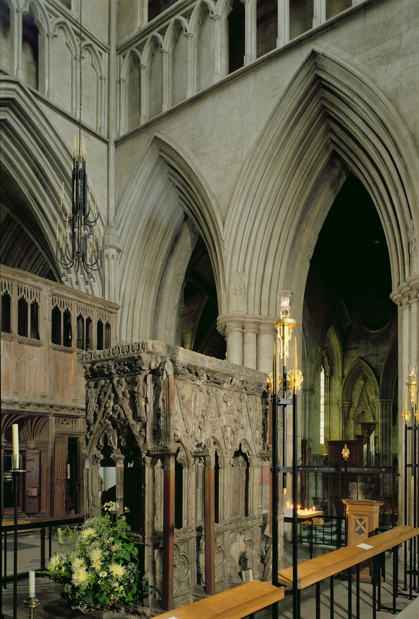 Sanktuarium od strony południowo-zachodniej, katedra St. Albans, Hertfordshire autorstwa Unbekannt Unbekannt